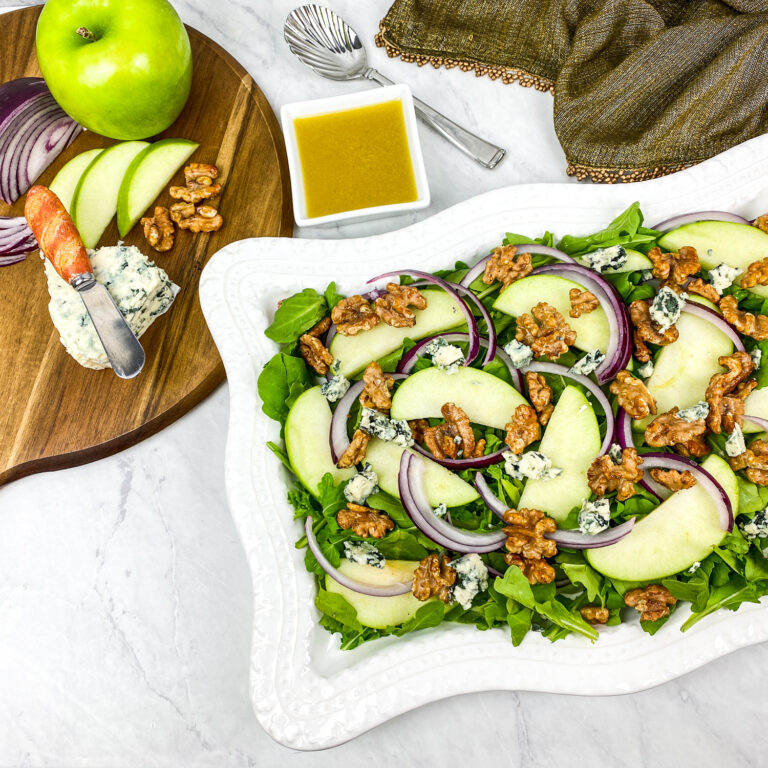 Apple Walnut Salad with White Balsamic Vinaigrette 