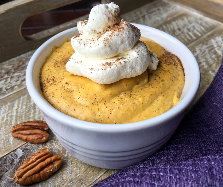 Creamy Pumpkin Mousse with Maple Whipped Cream