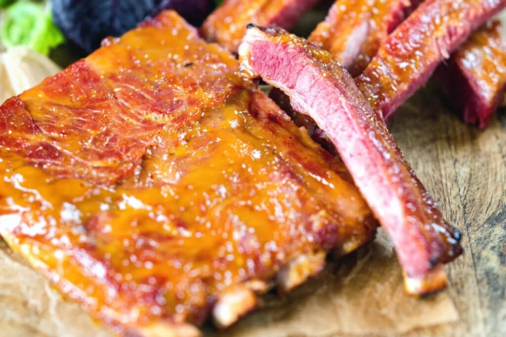 Bacon Ribs With An Apricot Glaze