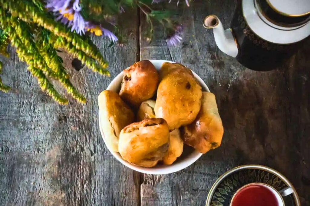 Baked Russian Vegetarian Pirozhki