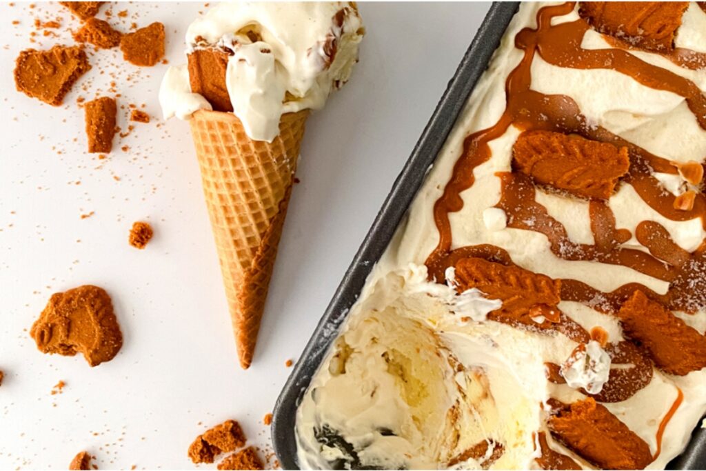 Biscoff Cheesecake Ice Cream