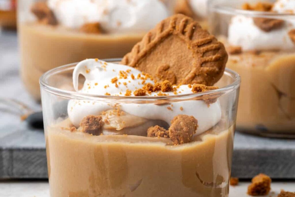 A serving of Biscoff Pudding
