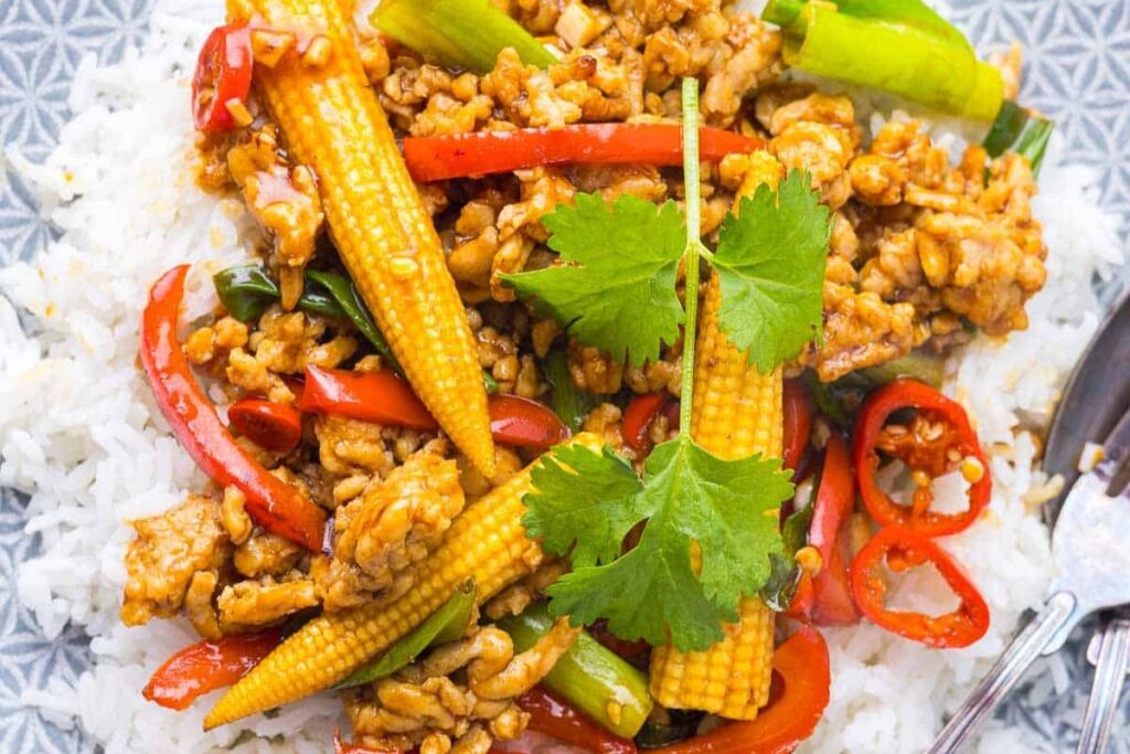 Chicken Mince Stir Fry 