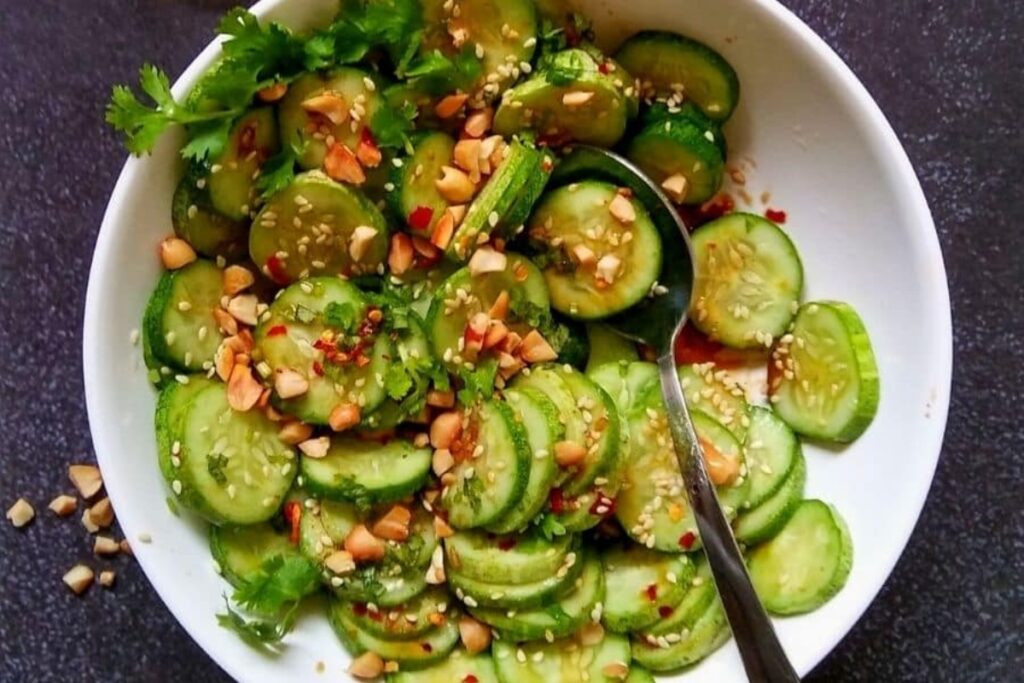 Easy 5 Minute Asian Cucumber Salad