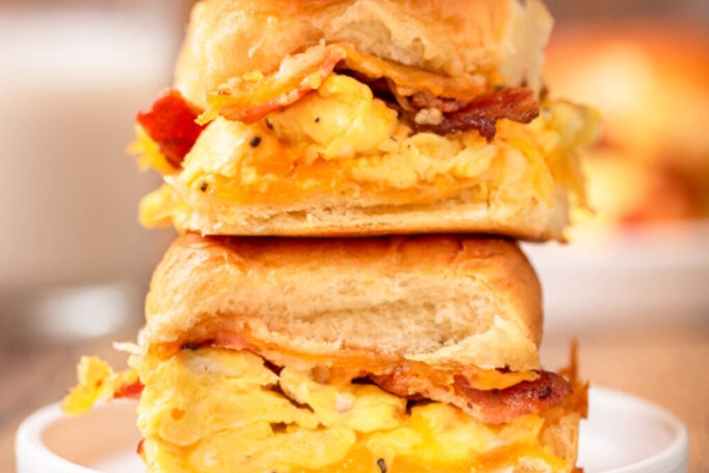 Stacked Easy Breakfast Sliders