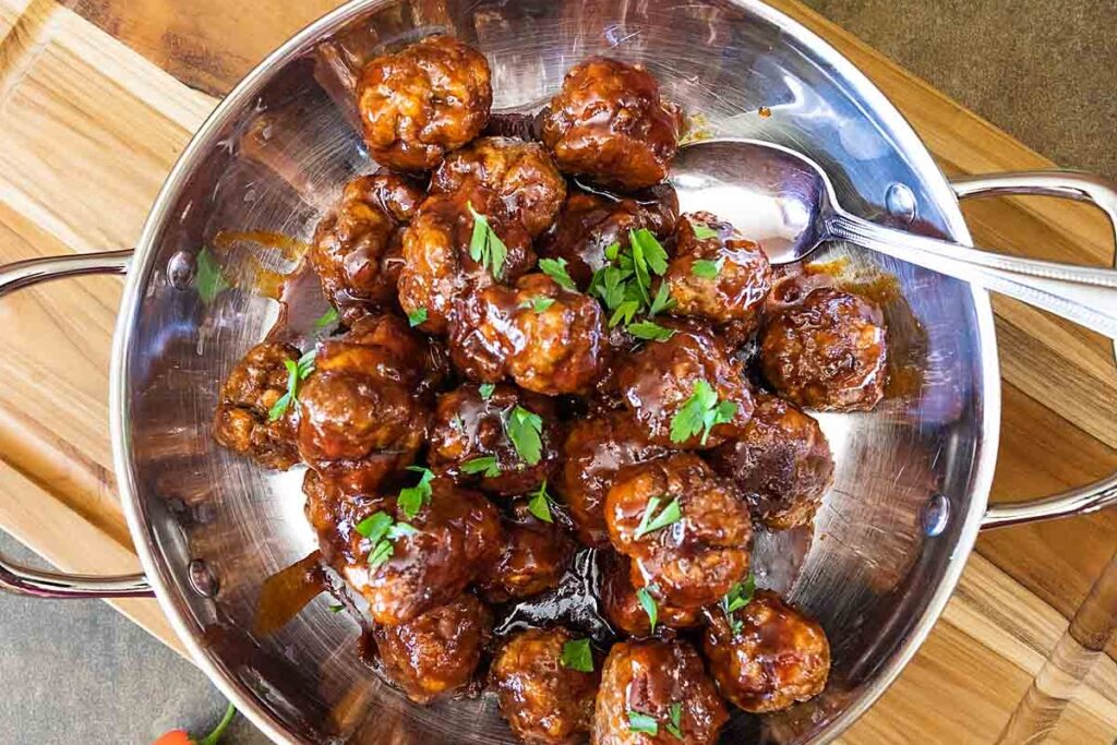 Easy Honey BBQ Meatballs 