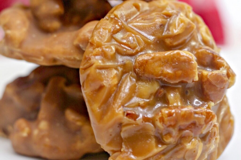 Pieces of Easy Pecan Pralines