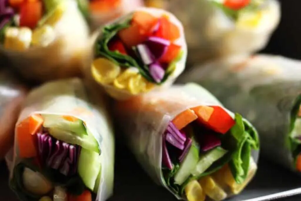 Fresh Vegan Spring Rolls