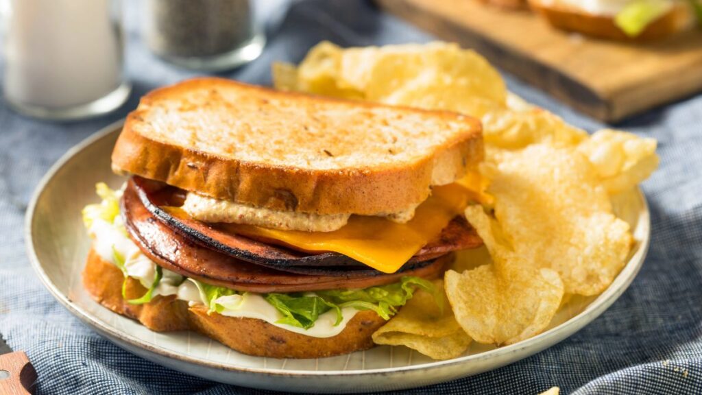 Fried Bologna Sandwiches