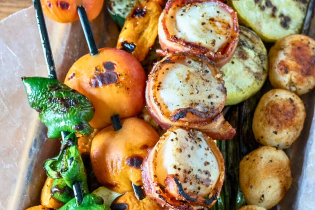 Grilled Bacon Wrapped Scallops