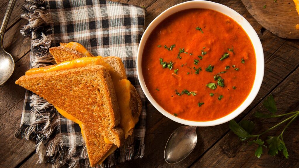 Grilled Cheese and Tomato Soup