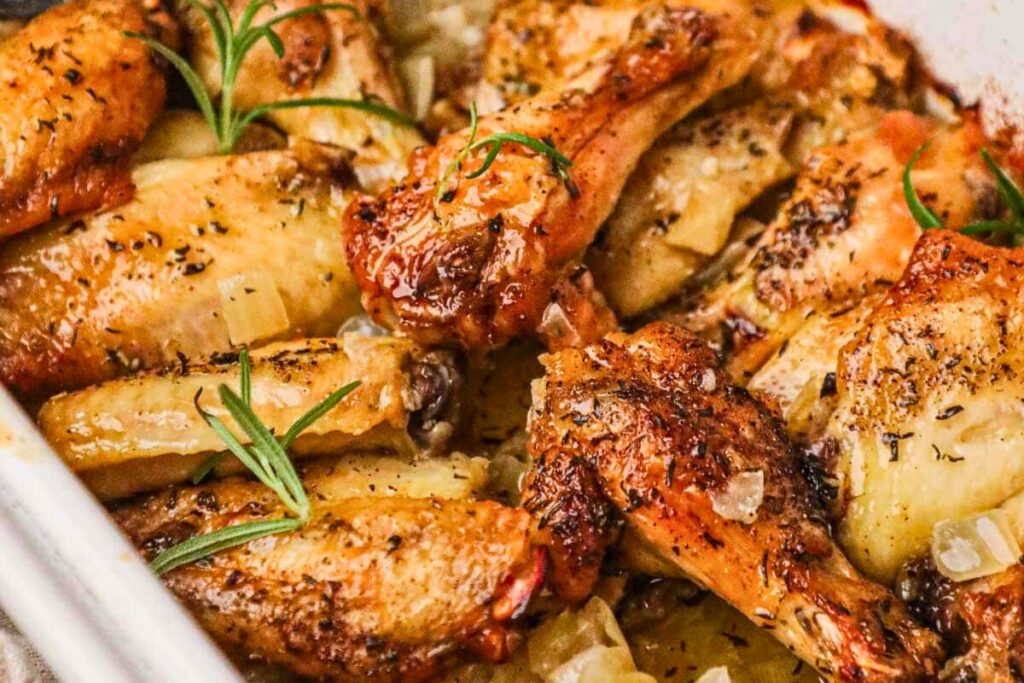 Italian Rosemary Chicken Wings