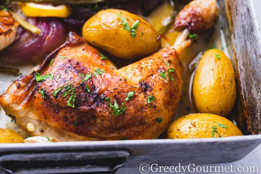 Lemon Chicken Tray Bake
