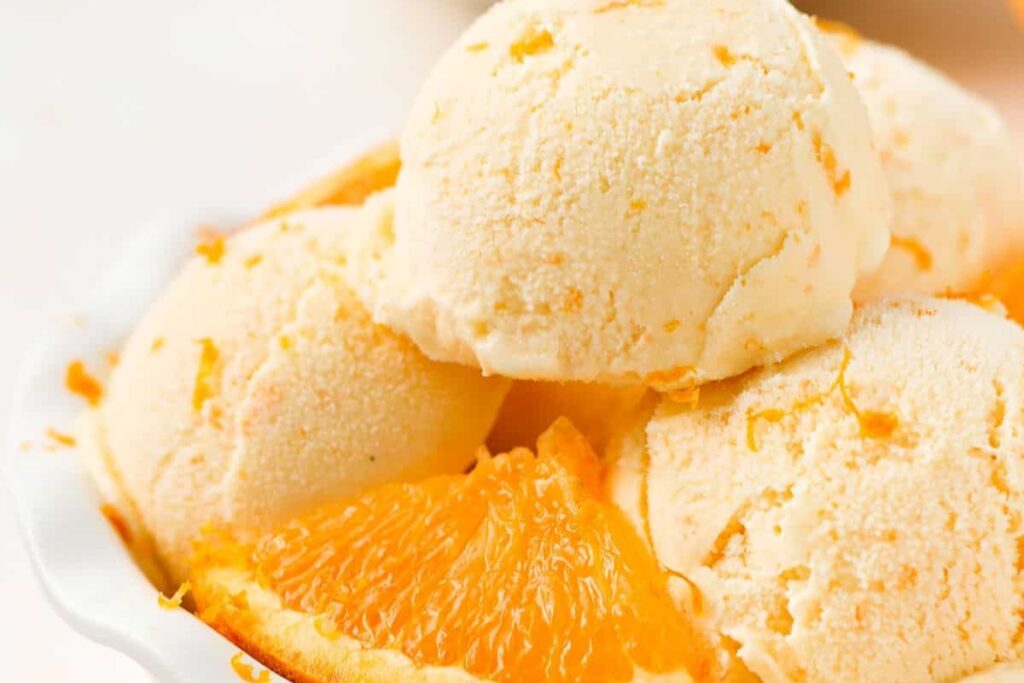 No-Churn Orange Ice Cream