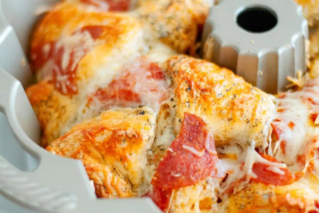 Pepperoni Pizza Monkey Bread With Biscuits 