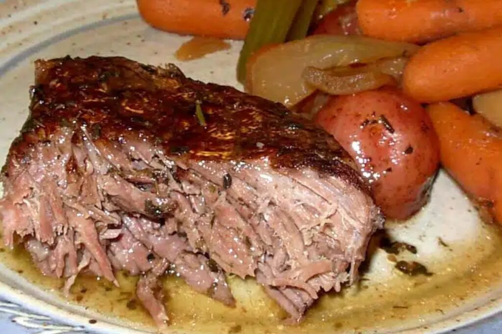 Juicy Scrumptious Pot Roast Slow Cooker Recipe