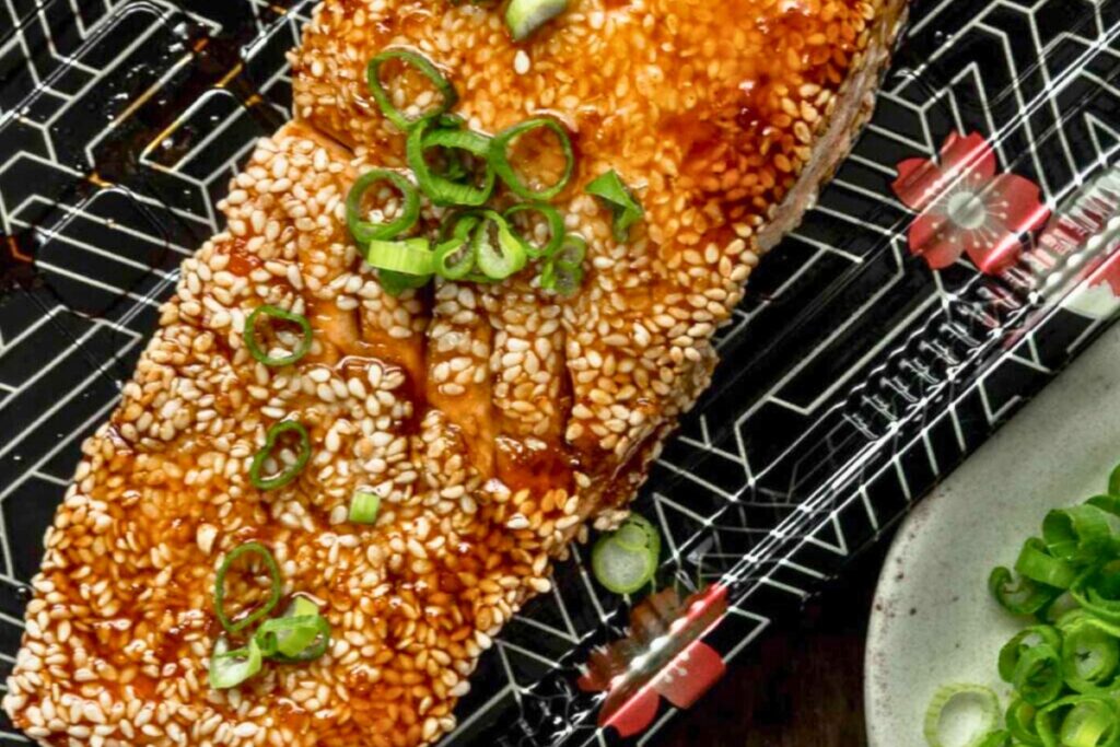 Sesame Crusted Teriyaki Salmon