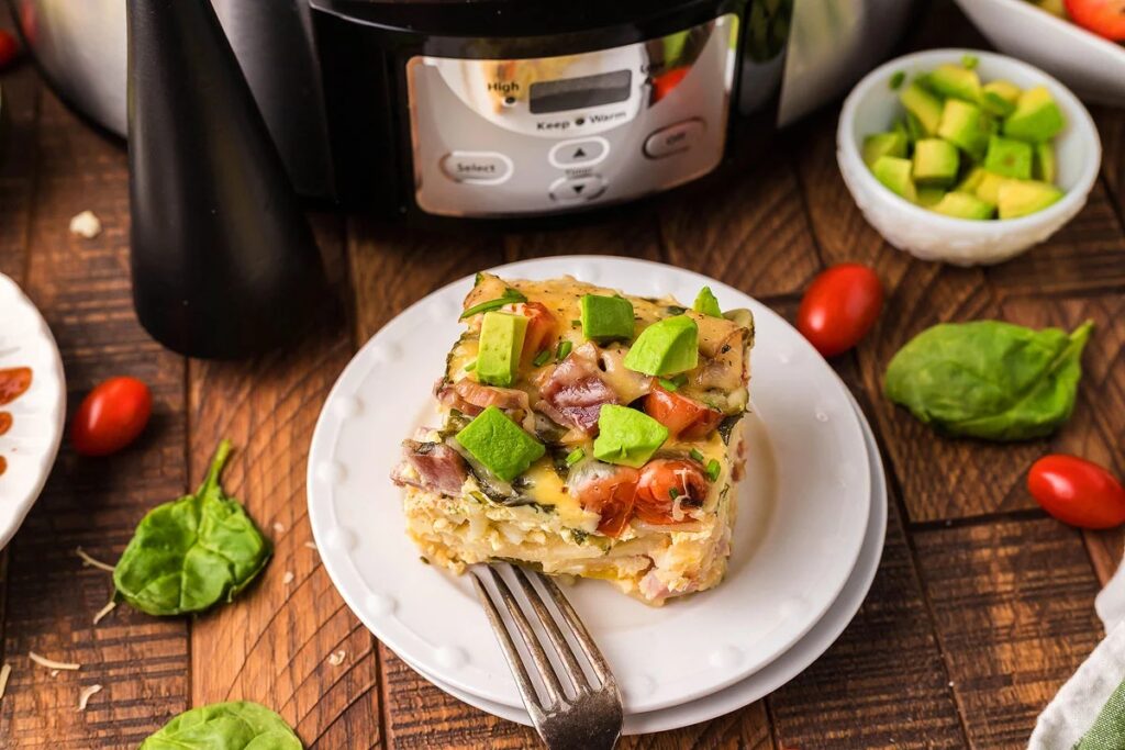 Slow Cooker Overnight Breakfast Casserole
