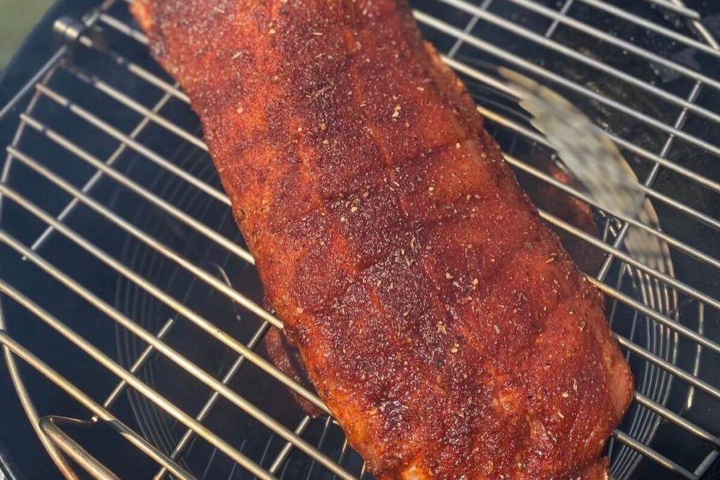 Smoked Mustard Dry Rub Ribs
