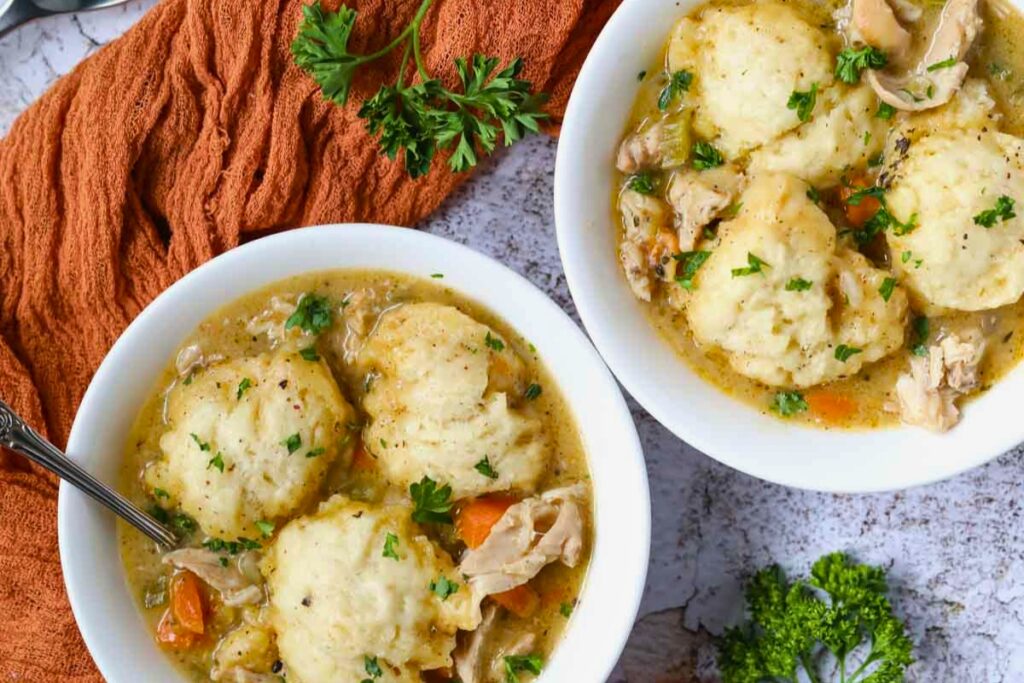 Southern Homemade Chicken And Dumplings