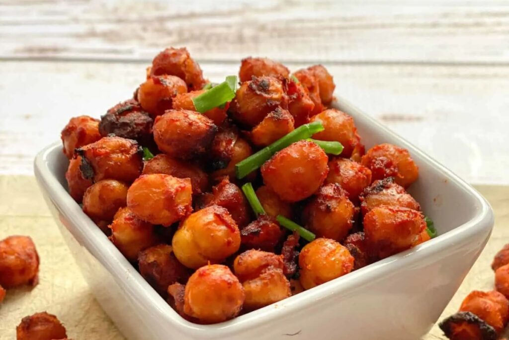 Tasty Vegan Bacon Flavoured Chickpeas