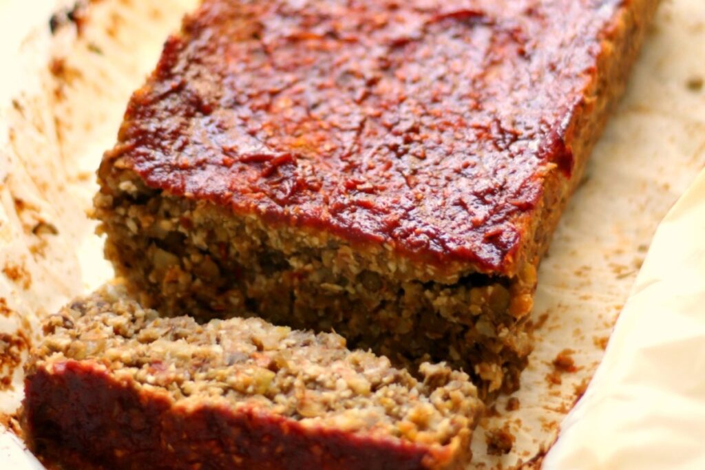 Vegan Cauliflower Lentil Loaf