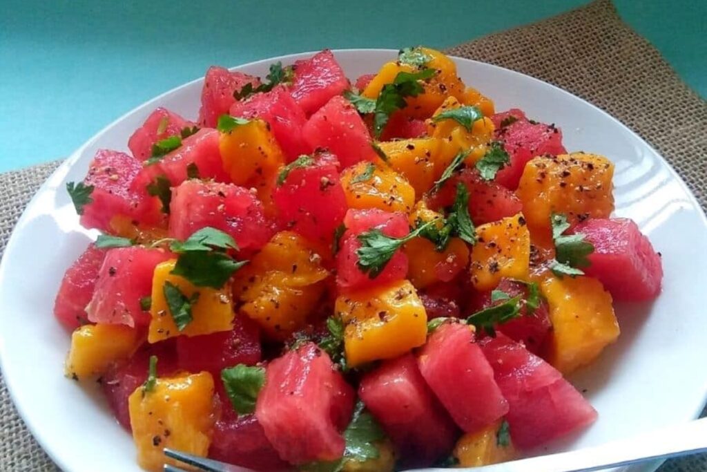 Watermelon And Mango Salad