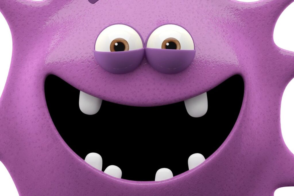 a purple monster 