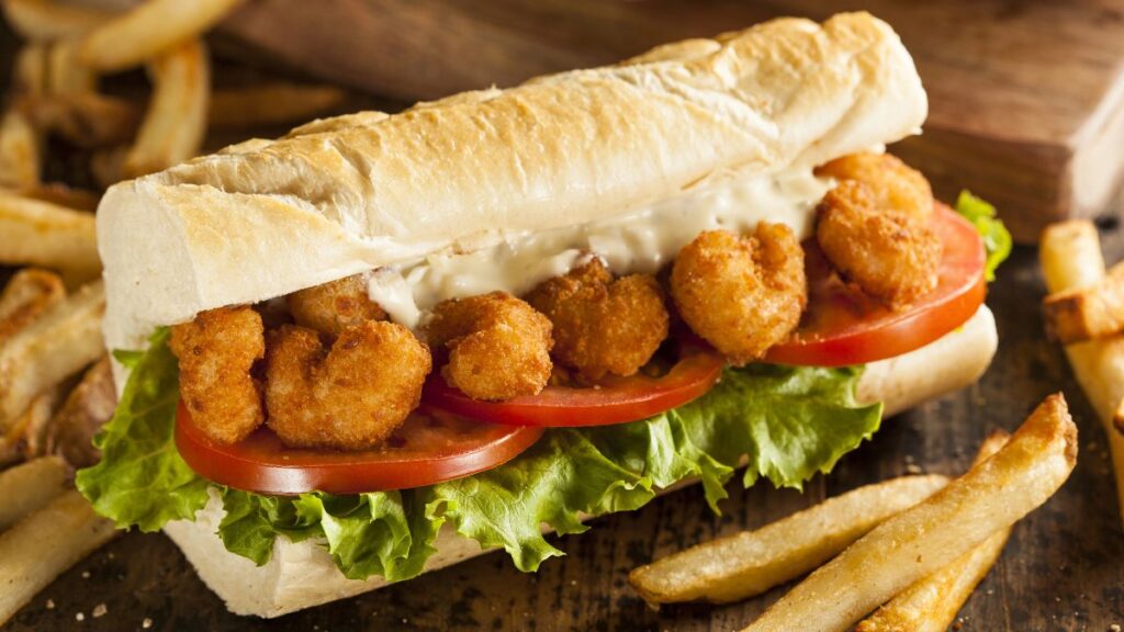 shrimp poboy