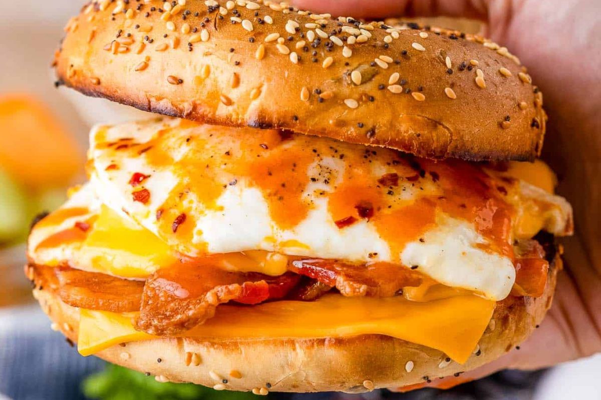 breakfast bagel.