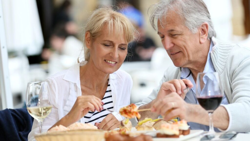 couple sharing tapas