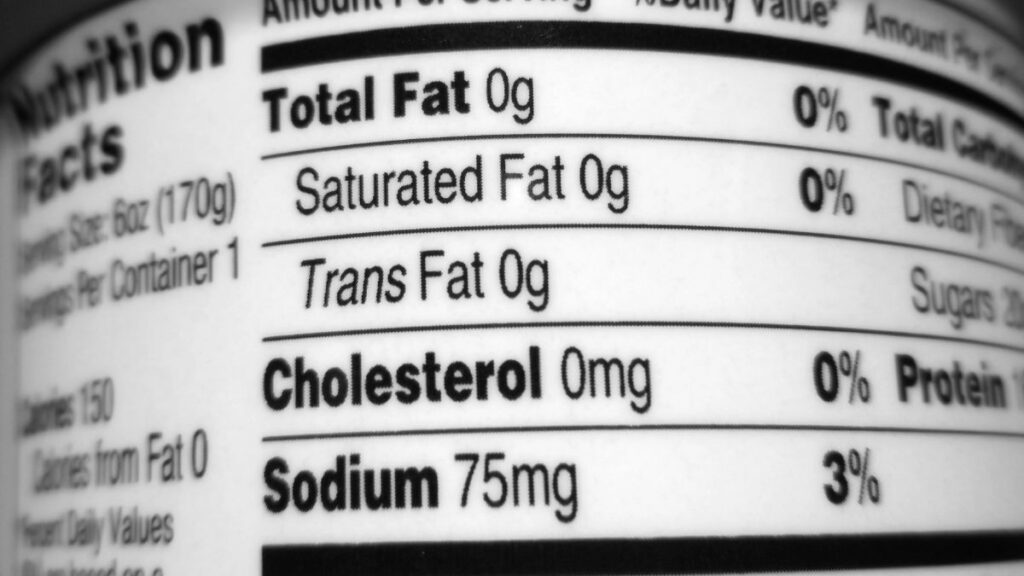 food label