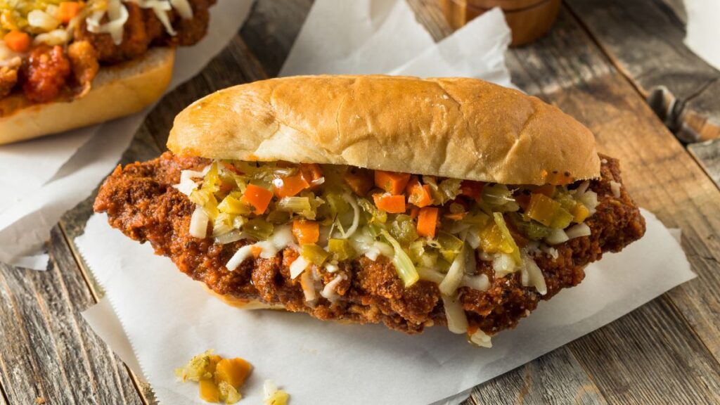 fried pork sandwich