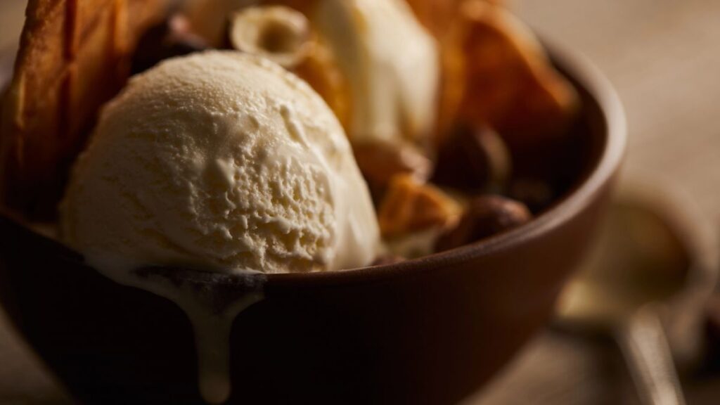 ice cream in a bowl