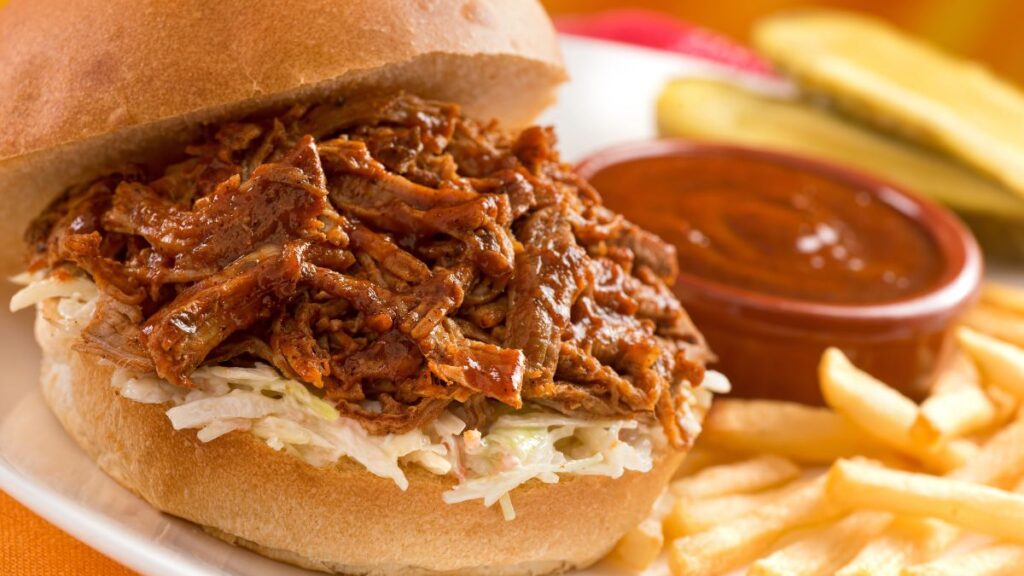 pulled pork sandwich