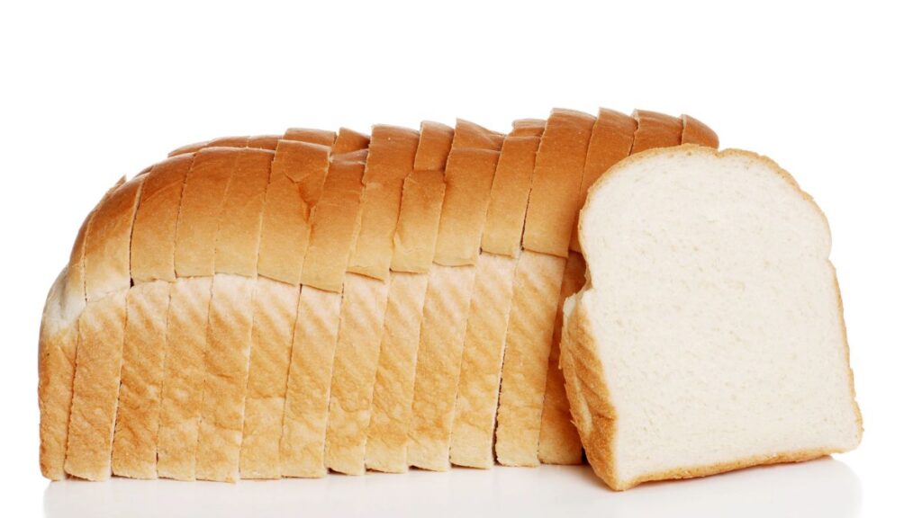 sliced white bread