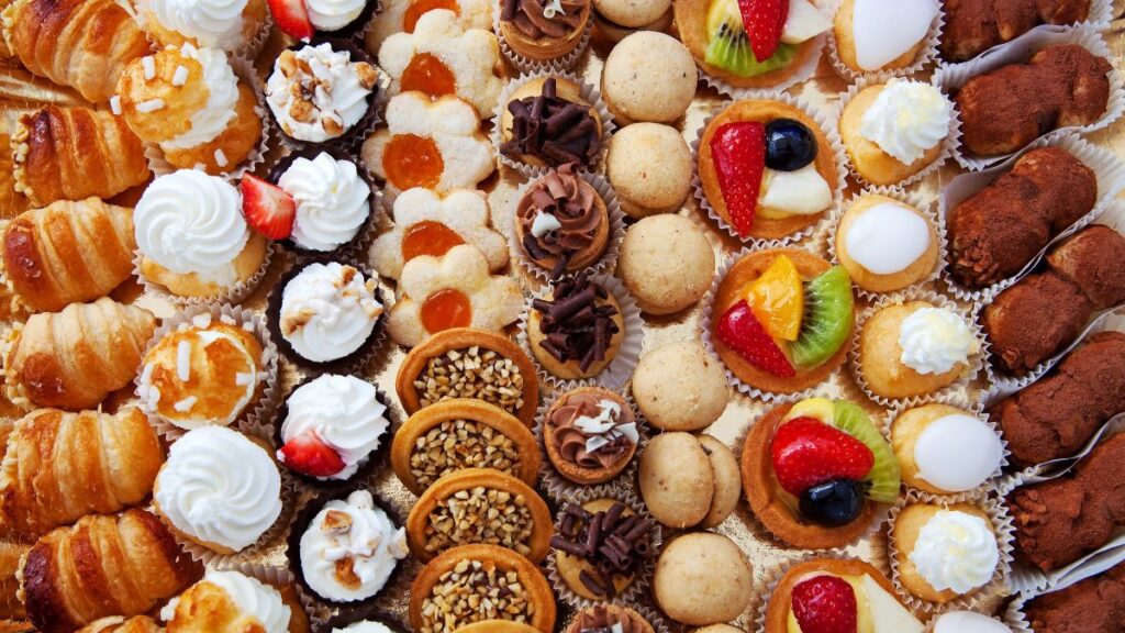 various pastries