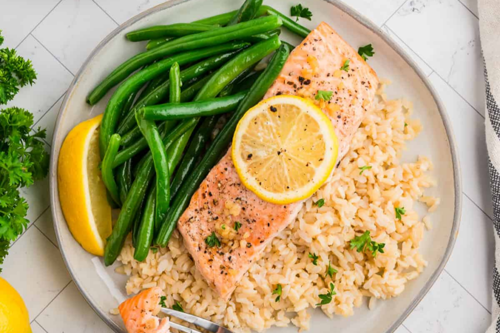 15 Minute Baked Lemon Pepper Salmon 