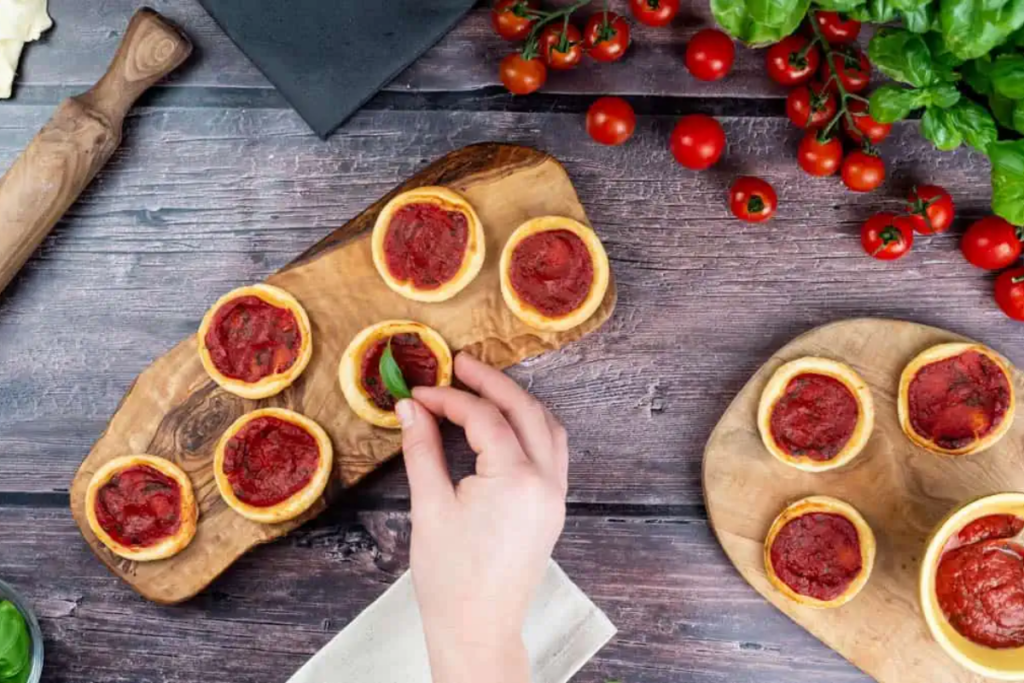 3-Ingredient Mini Puff Pastry Pizzas 