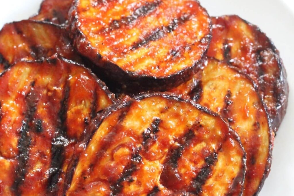 BBQ Grilled Eggplant Steaks 