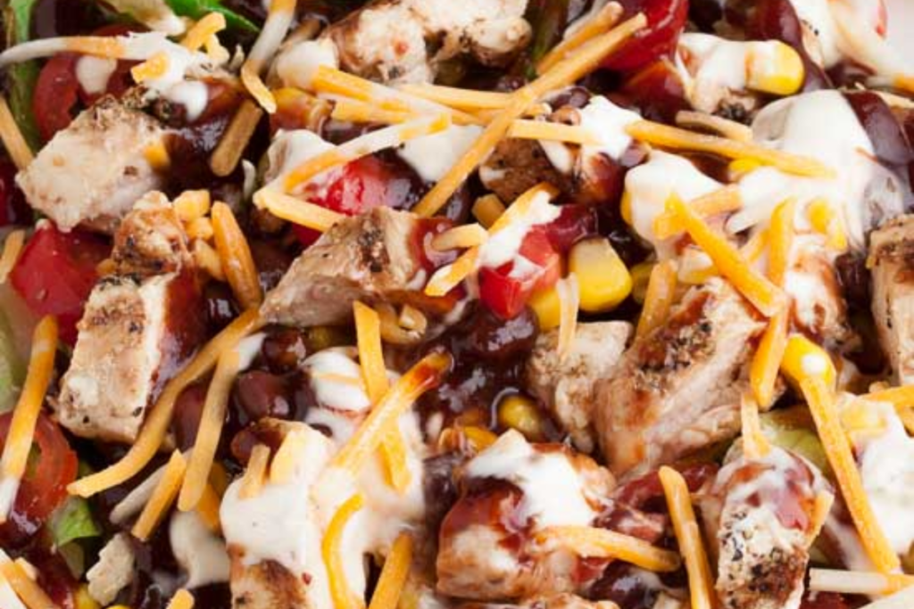 BBQ Ranch Chopped Chicken Salad 