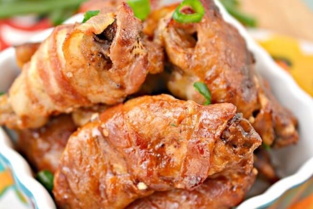 Bbq Bacon Wrapped Keto Chicken Wings