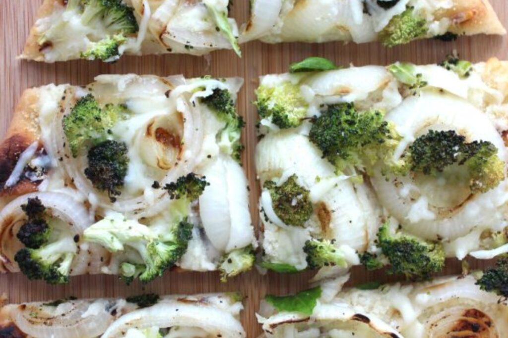 Broccoli Flatbread Pizza