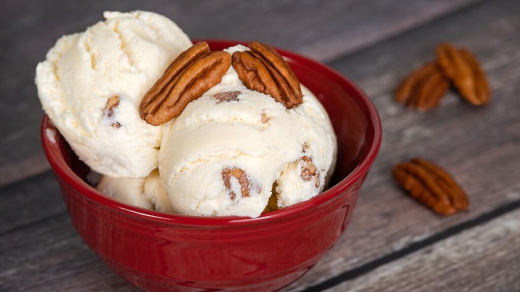 Butter pecan ice cream