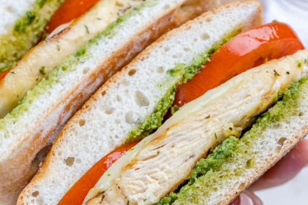 Caprese-Style Grilled Chicken Sandwich 