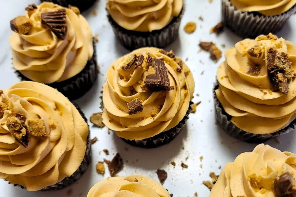 Chocolate Cupcakes With Peanut Butter Frosting