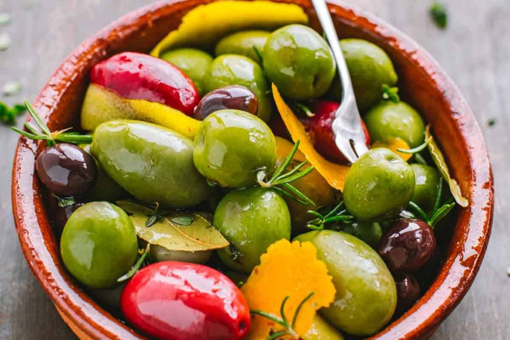 Citrus Marinated Olives