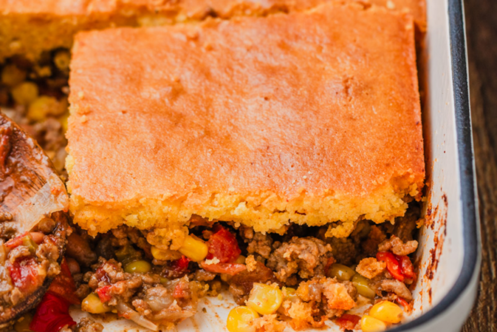 Cowboy Cornbread Casserole 