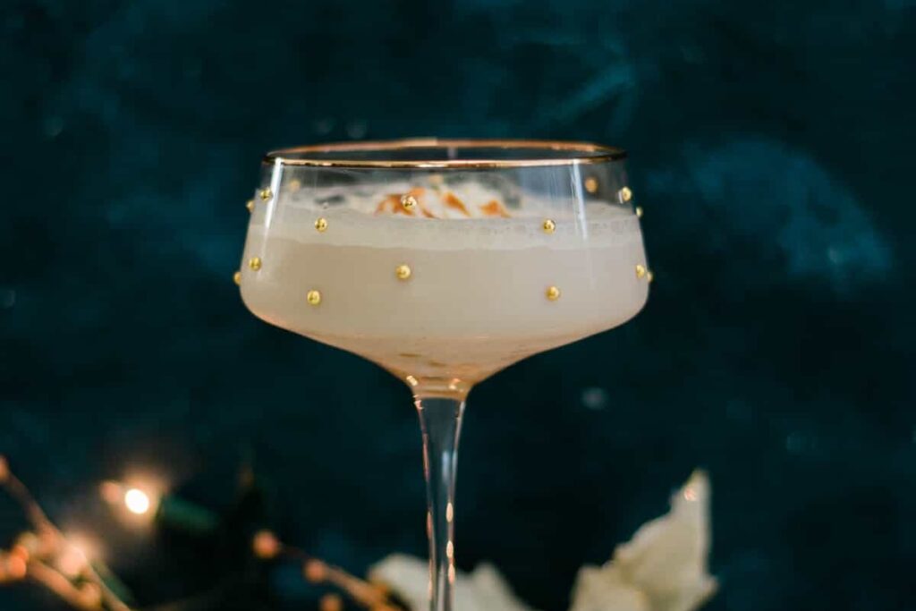 Decadent Dulce de Leche Martini Cocktail with Rum