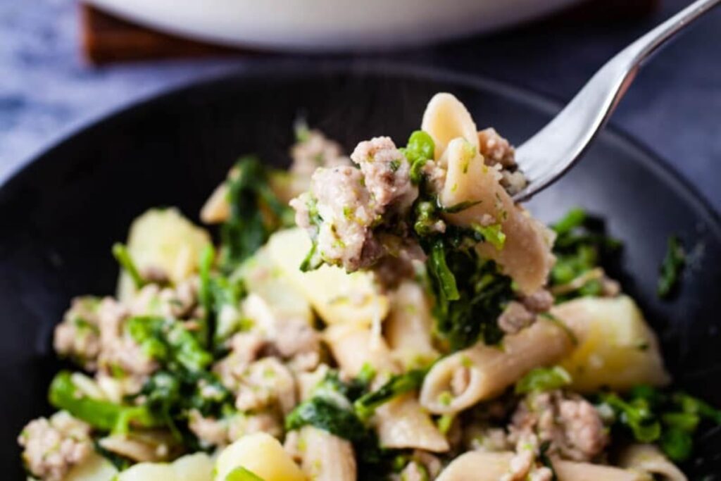 Easiest-Ever Sausage Broccoli Rabe Pasta With Potatoes 